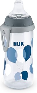 NUK Large Tritan Learner Cup, 10 Oz, Pack of 1, Blue Balloons