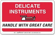 Labelmaster L86 Delicate Instruments Handle with Care Label, Paper, 2 1/2" x 4" (Pack of 500)