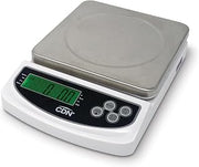 CDN Portable Digital Kitchen Scale 22 lb. Capacity, Backlit Easy-to-Read Display, White - Perfect for Precise Portion Control, Baking, and Meal Prep (SD2206)
