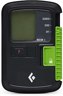 Black Diamond Recon X Beacon, Avalanche Rescue Transceiver, Bluetooth | 60m circular range, 3 antennas, multiple burial search, diagnostics, training mode, harness pouch for avalanche rescue