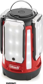 Coleman Multi-Panel LED Lantern: Rechargeable Water-Resistant Magnetic Light Panels Built-In Flashlight USB Charging Port; Excellent for Camping Hunting Emergencies etc