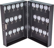 CONTROLTEK Combination Lockable Key Cabinet, 28-Key, Metal, Black, 7.75 x 3.25 x 11.5