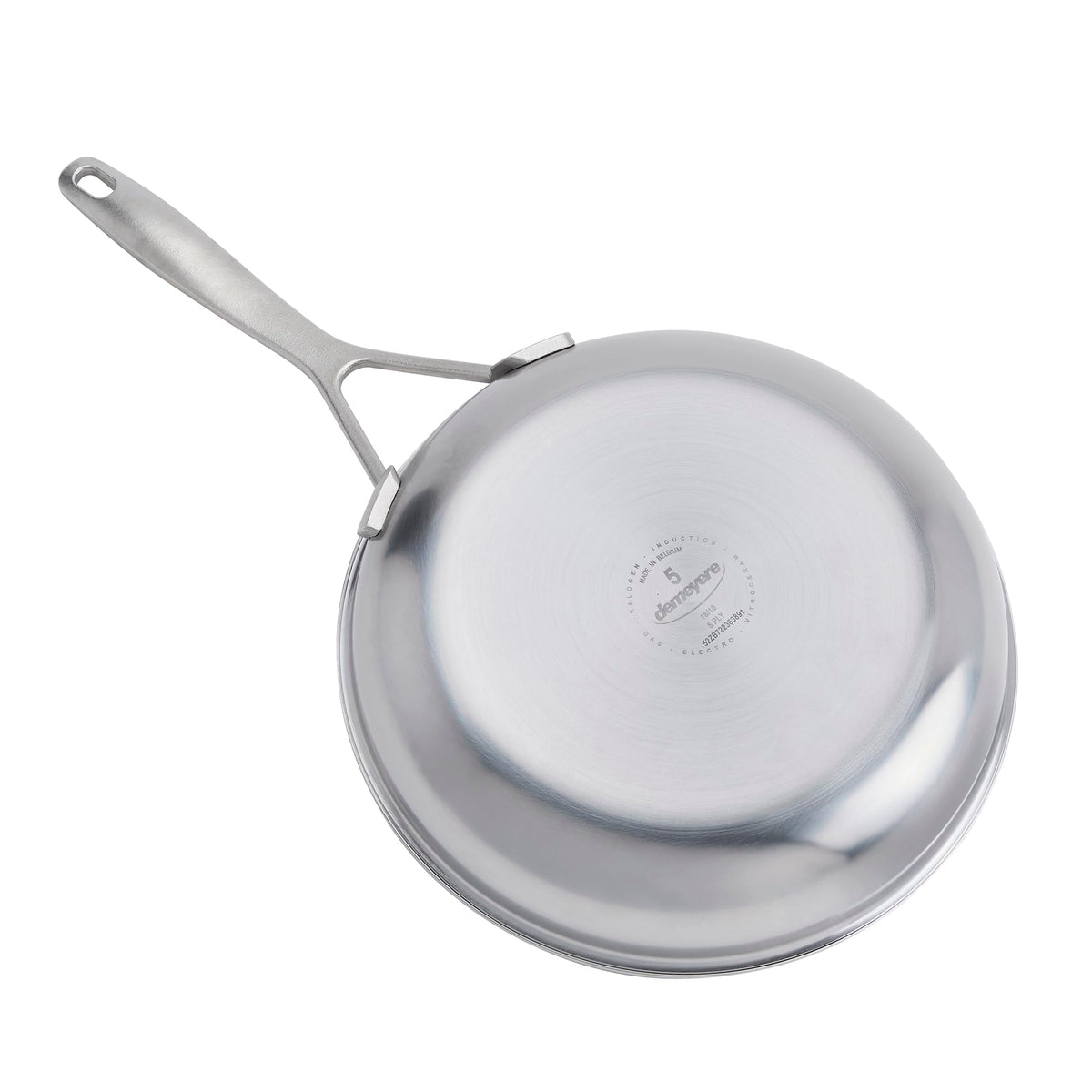 Industry 5 Nanotouch 9.5 Inch Fry Pan by Demeyere – 9.5-inch, 5-Ply Stainless Steel, Stainless Steel, Model 1034626