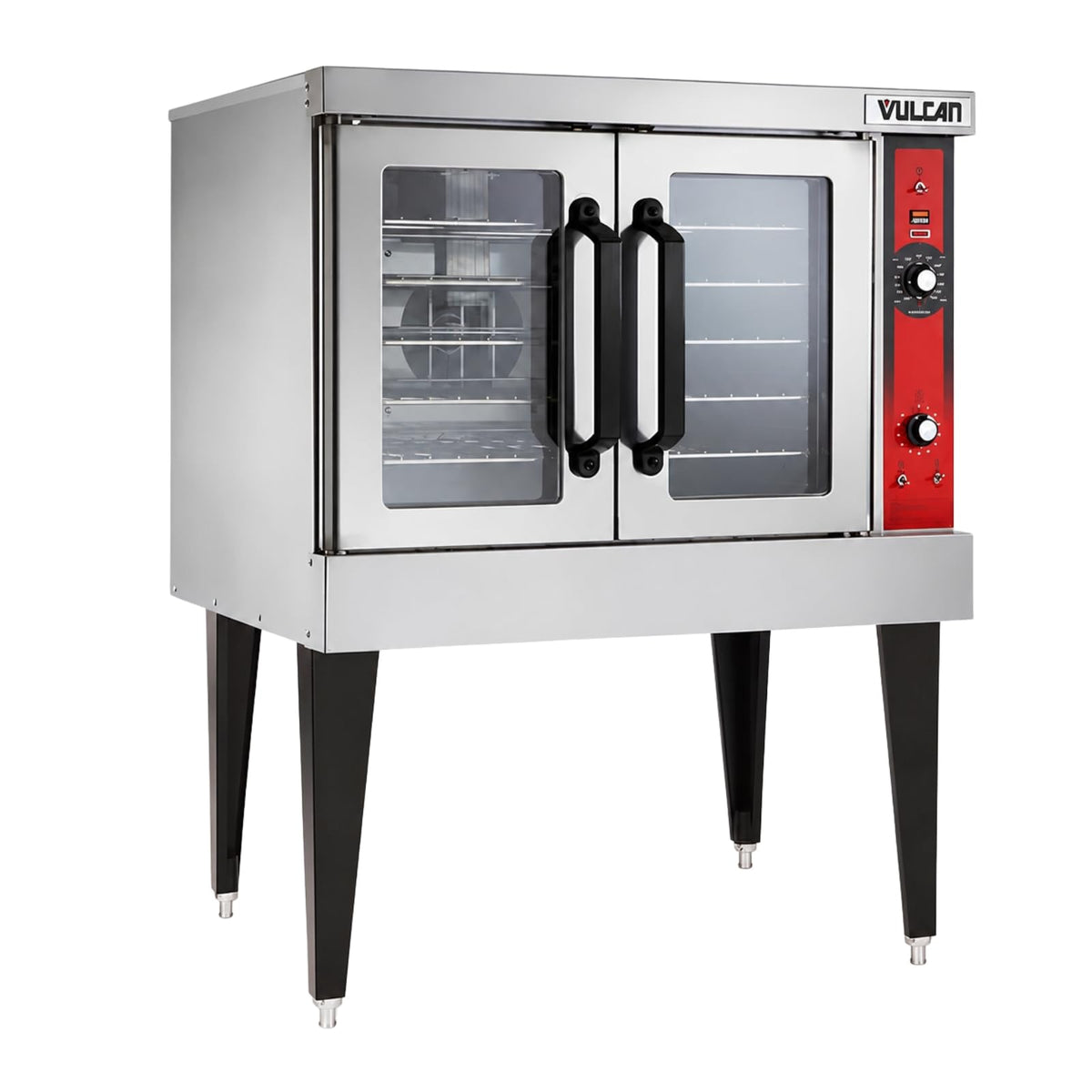 VULCAN Single Deck | Natural Gas / Silver / 7.4 cubic_feet Commercial Ovens