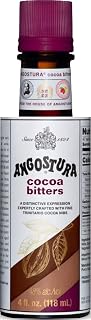 ANGOSTURA Cocoa Bitters, Cocktail Bitters for Professional and Home Mixologists, Kosher Certified, Sodium Free, 4 FL OZ