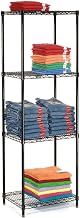 Nexel 5 Tier Black Epoxy Wire Shelving Starter Unit, 30" W x 18" D x 74" H