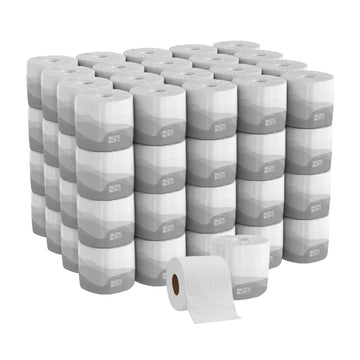 Georgia-Pacific, Pacific Blue Basic 2-Ply Embossed Toilet Paper, 19885, 550 Sheets Per Roll, 80 Rolls Per Case