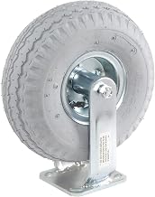 Global Industrial 10" Full Pneumatic Wheel, Rigid Plate Caster, 330 Lb. Capacity
