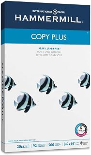 Hammermill Ecwias Paper, Copy Plus, 20lb, 92 Bright, 8.5 x 14, Legal, 500 Sheets (3 Units)