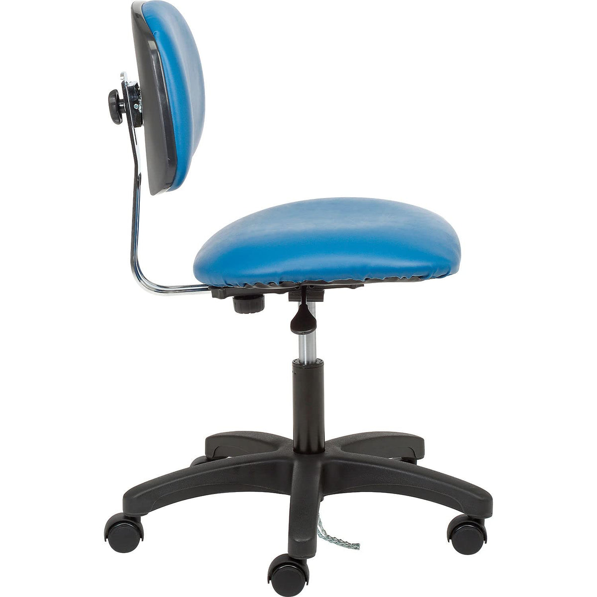 ESD Chair by Global Industrial – Vinyl, Blue, Model ESD-VDHCH-RG-HC-ESDBLU