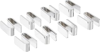 AKRO-MILS AWSHOOK8PK -Connecting S Hook for Chrome Wire Shelf System - Pack of 8(Pack of 8)