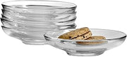 Pasabahce Premium Clear Glass Plate Saucers Set of 6, Safe in Microwave, Great for Servicing Cookies, Snacks, Fruits, Coffee, and Tea Cups, Housewarming Idea