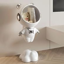 Astronaut Side Table with Storage,White Resin Spaceman Sculpture | Home Decoration