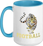 Bloomfield High School Bengals Football Ceramic Mug, Blue/White, 15oz