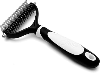 Fuller Brush Pet Dematting Comb – Stainless Steel Blades Remove Tangles, Knots & Mats – Safe for Dogs & Cats with Sensitive Skin – Comfortable Grip, Easy Grooming Tool