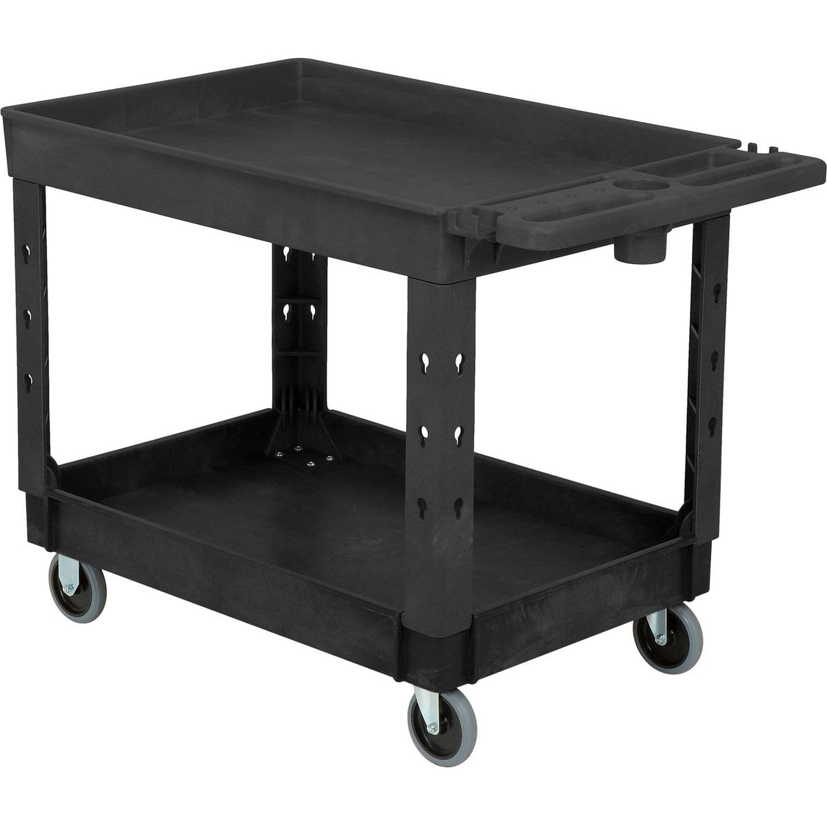 Industrial Service & Utility Cart by Global Industrial – Plastic, Black, Model 800334