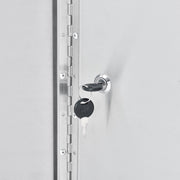 Global Industrial Stainless Steel / 8"L x 16"W x 24"H / Industrial Safety Storage Cabinets