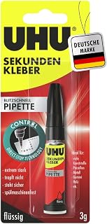 Rayher 1 x UHU© Quick Adhesive Pipette Pipette with 3 g Infoka