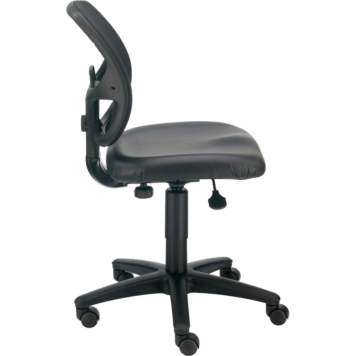 Armless Mesh Back Office Chair by Global Industrial – Polypropylene, Black, Model A2813TMI-V