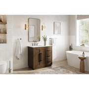 Chase Bathroom Vanity Hazel Oak by Lighting Design – Wood, Hazel Oak, Model VF29036HO