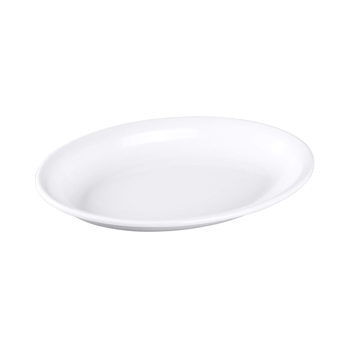 15" x 10" White Oval Heavy-Duty Melamine Plastic Serving Platter by Elite Global Solutions – 15" x 10", 2.5 quarts, Melamine, White, Model M1510OV-NW
