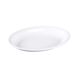 15" x 10" White Oval Heavy-Duty Melamine Plastic Serving Platter by Elite Global Solutions – 15" x 10", 2.5 quarts, Melamine, White, Model M1510OV-NW
