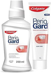 Colgate PerioGard Toothpaste 90g and MouthWash 250ml Dual Active Formula Helps to Keep Gums Healthy