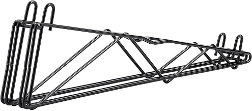 Nexel DAB24B 24" Double Arm Shelf Bracket Black Epoxy