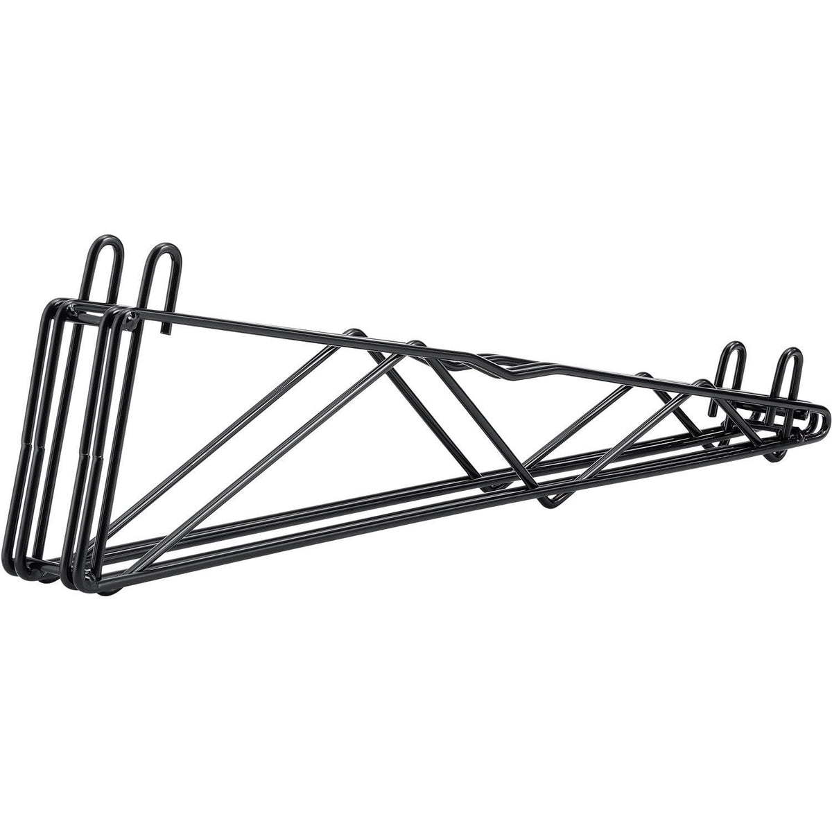 24" Double Arm Shelf Bracket Black Epoxy by Nexel – Steel, Black, Model DAB24B