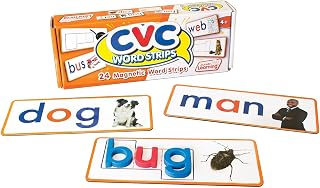 Junior Learning CVC Word Strips Set of 24