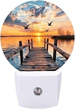 Night Light, Plug-in Night Lights, Sunset Over The Lakeside Boardwalk