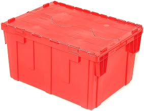 Global Industrial Plastic Distribution Container With Hinged Lid, 3.8 Cu.