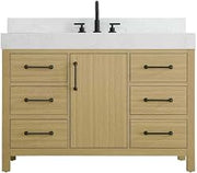 Elegant Kitchen and Bath 48" Single Bathroom Vanity in Honey Brown