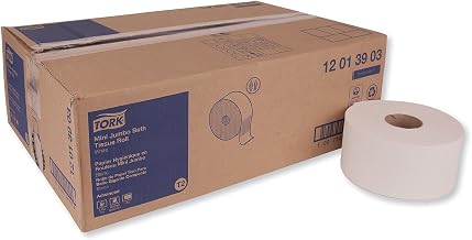 Advanced Jumbo Bath Tissue, Septic Safe, 1-Ply, White, 3.48" X 1200 Ft,12 Rolls/Carton