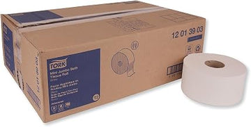 Advanced Jumbo Bath Tissue, Septic Safe, 1-Ply, White, 3.48" X 1200 Ft,12 Rolls/Carton