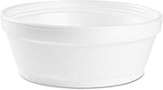 DART 8SJ32 Foam Container 8 oz White Squat 500/Carton