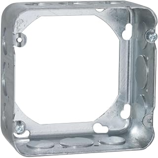 RACO 262 Square Extension Ring, 4-11/16-Inch, Drawn, 2-1/8-Inch Deep with Eight 1/2-Inch and Four 3/4-Inch Side Knockouts