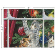 Kitten Christmas by Persis Clayton-Weirs Classic Cards by Lang – 127 mm x 165.1 mm, Paper, Multi, Pack of 12, Model 2004062