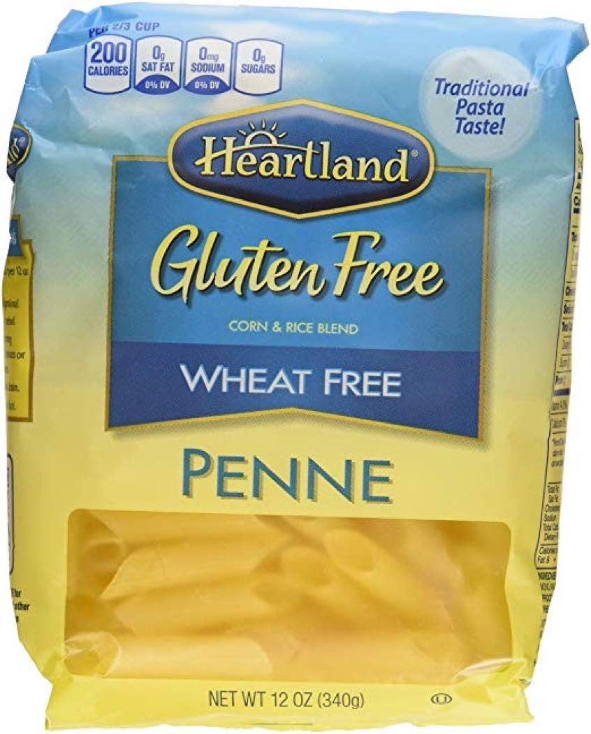 Heartland Gluten Free Penne by AIPC – 12.0 Ounce (Pack of 6), Pack of 6, Model 611216