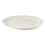 Mikasa Italian Countryside Stoneware Turkey Platter, 18 Inch, Cream