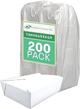 SCT ChampPak™ Disposable Takeout White Meal Tray w/Lid (200 Quantity), Strong Paper Plates, Cardboard Bowls, Durable Leak-Resistant, 7.75 x 5.5 x 2.5, 0773