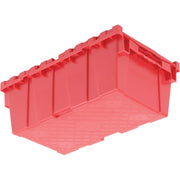 Global Industrial Distribution Container With Hinged Lid 19-5/8x11-7/8x7 Red by Monoflo – 19.625 x 11.875 x 7 inches, 19.75 liters, High Density Polyethylene, Red, Model 442218RD
