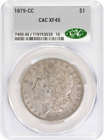 1879 CC Morgan Dollar CAC EF by Generic – Silver