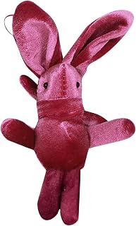 Ball Garland Glass Plush Rabbit Gift Rabbit Doll Decoration Pendant Easter Decoration Hangs Mini Valentine Gnomes (Red, One Size)