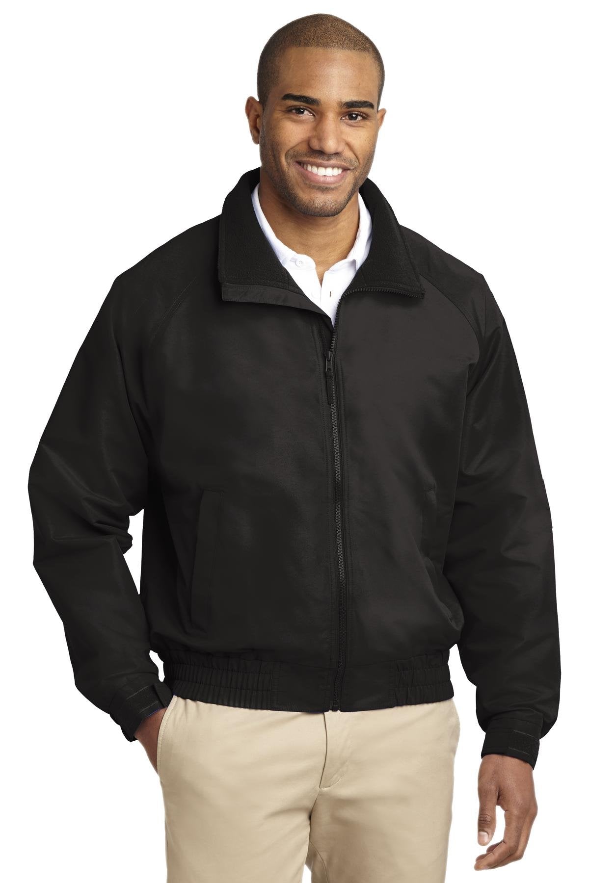 Lightweight Charger Jacket by Port Authority – X-Large, Polyester, True Black, Model 914895