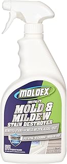 Moldex Mold & Mildew Surface Stain Cleaner with Bleach, 32 oz – Fast Acting Spray for Tile, Grout, Siding and Outdoor Surfaces