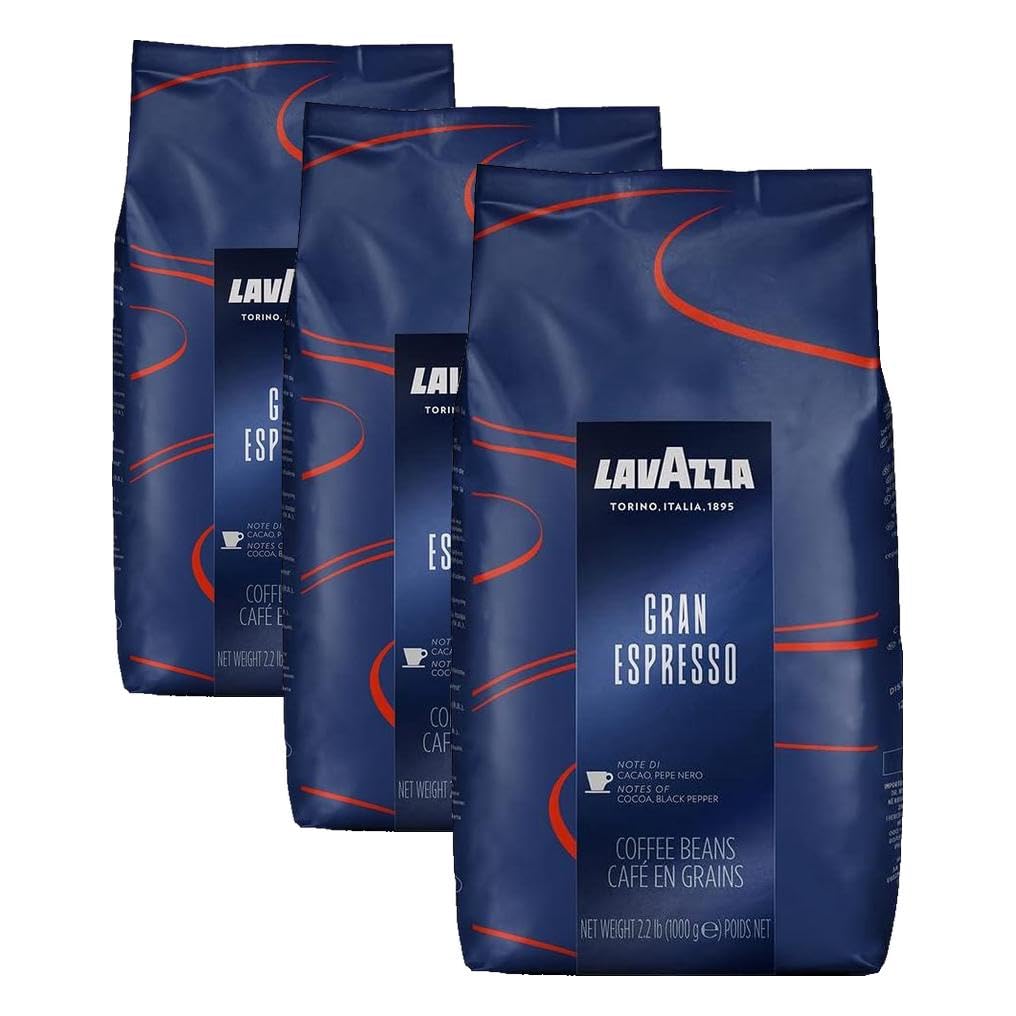 Lavazza Gran Espresso / 35.2 Ounce (Pack of 6) / 6 Roasted Coffee Beans