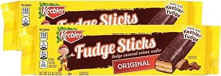 Keebler Original Fudge Covered Creme Wafers, Fudge Sticks (Pack of 2)