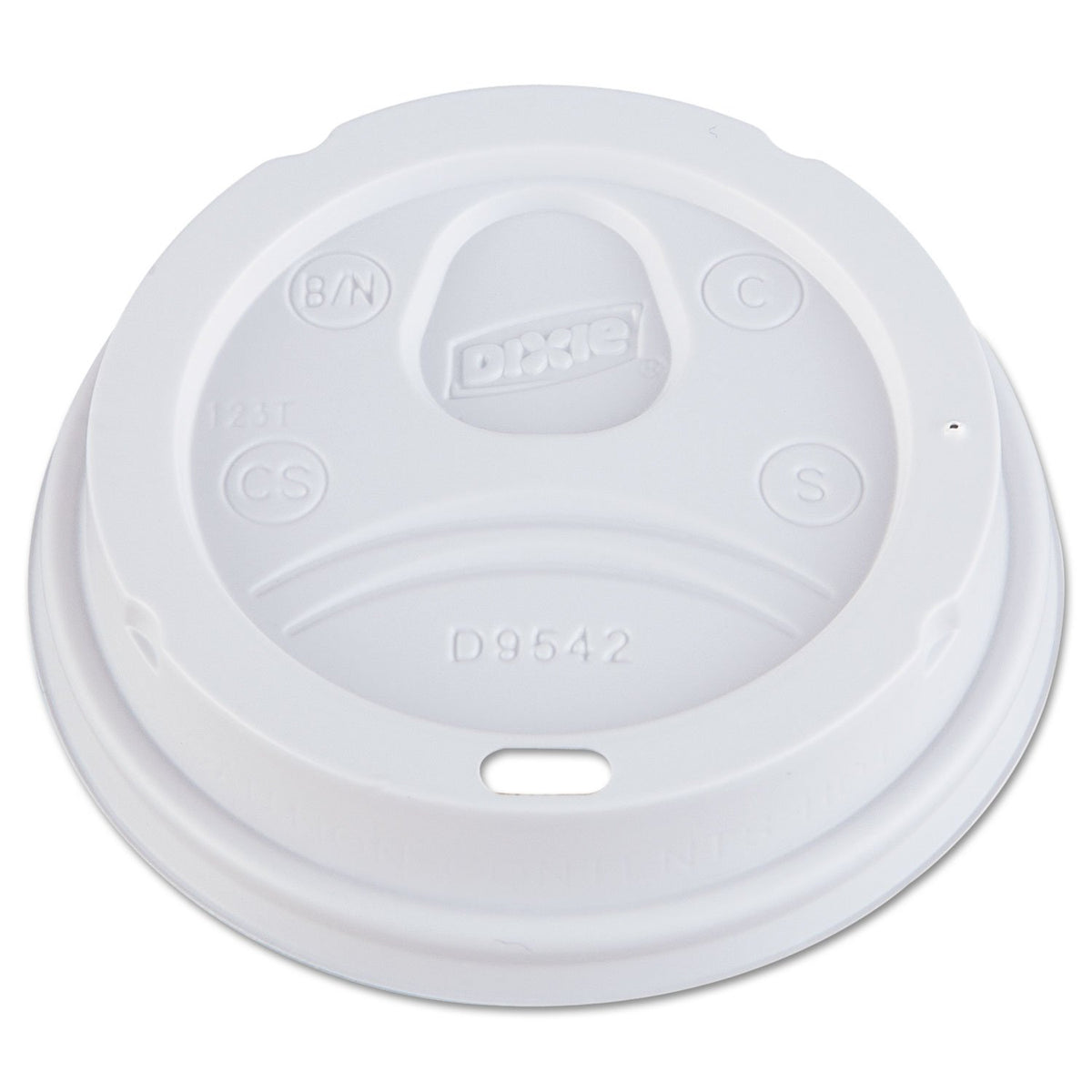 Georgia-Pacific Dixie 10 oz. to 16 oz. Dome Hot Coffee Cup Lids by GP PRO (Georgia-Pacific) – White, D9542, 1,000 Count (100 Lids Per Sleeve, 10 Sleeves Per Case)