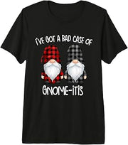 Funny Lazy Gnome Pajama Day Cute Gnome-itis Premium Tri-Blend T-Shirt